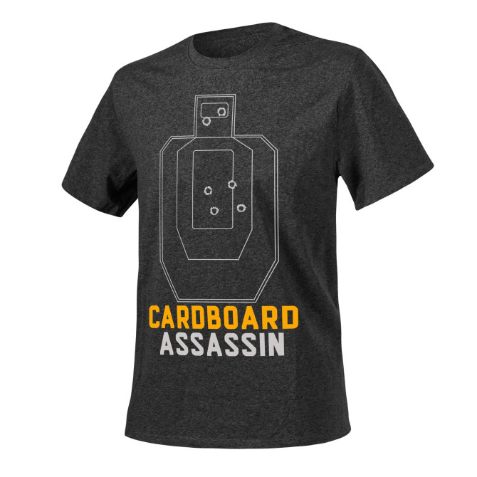 Koszulka Helikon Cardboard Assassin T-Shirt - Melange Black-Grey