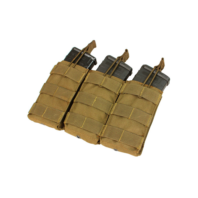 Ładownica Condor Open Top M4/M16 Triple Mag Pouch - Coyote Brown (MA27-498)