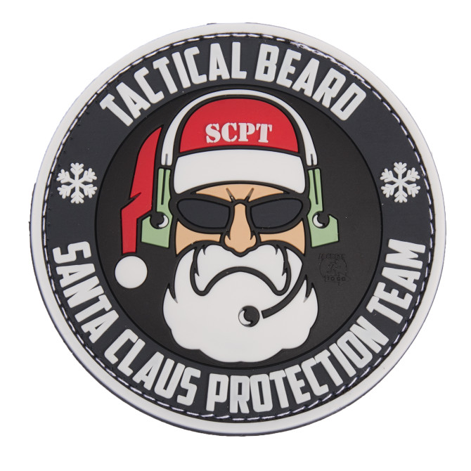 Naszywka JTG 3D Rubber Patch - Tactical Beard Santa Claus Protection Team