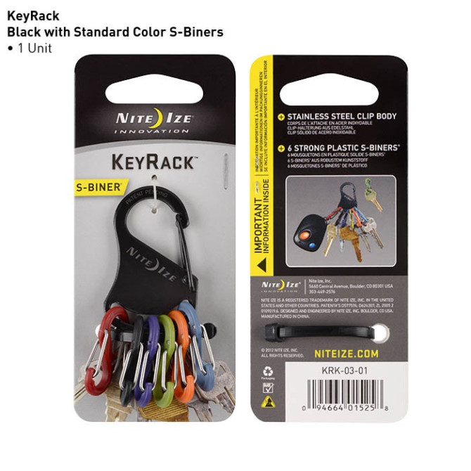 Karabińczyk Nite Ize - KeyRack - Czarny - KRK-03-01