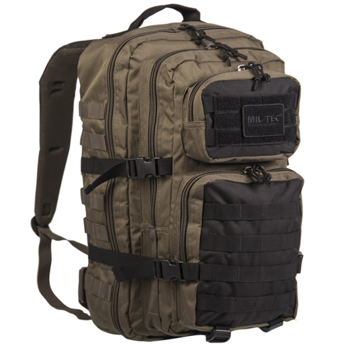 Plecak Mil-Tec Large Assault Pack - Ranger Green / Czarny (14002301)