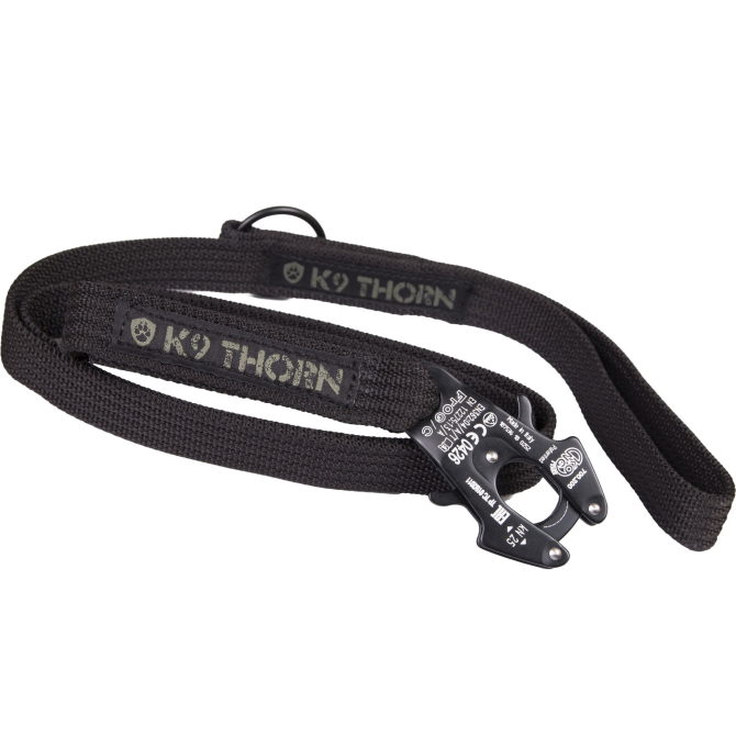 Smycz K9 THORN KONG Frog Dog Leash - Czarna