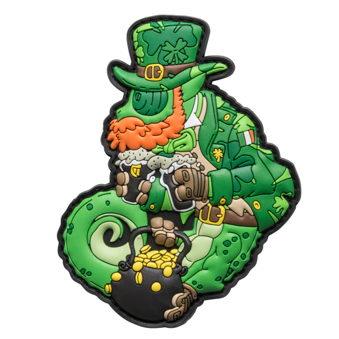 Naszywka Helikon PVC Chameleon St. Paddy - Zielony