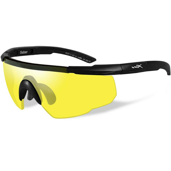 Okulary Balistyczne Wiley X Saber ADV - Black Frame - Yellow (300)