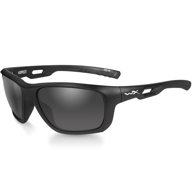 Okulary Balistyczne Wiley X Black OPS Aspect - Black Frame - Smoke (ACASP01)