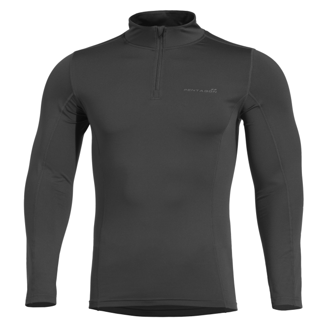 Koszulka Termoaktywna Pentagon Pindos Half Zip - Czarna (K11013-01)