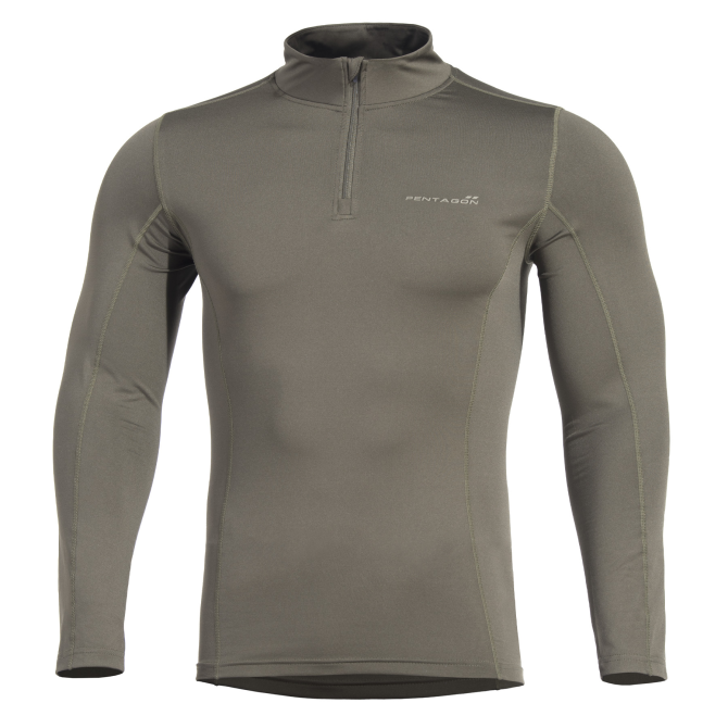 Koszulka Termoaktywna Pentagon Pindos Half Zip - Oliwkowa (K11013-06)