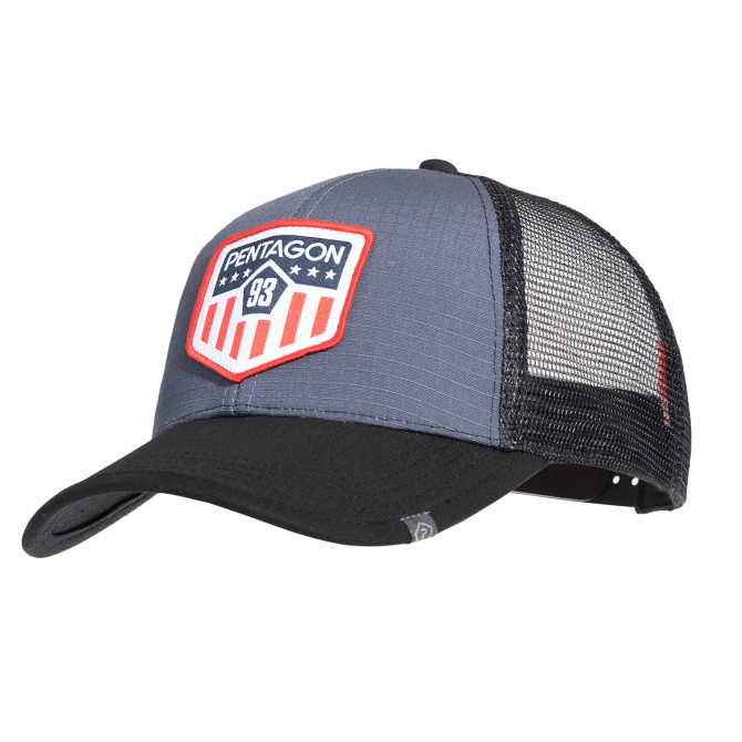 Czapka Bejsbolówka Pentagon Era Trucker Cap - America Flag - Wolf Grey