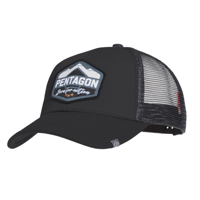 Czapka Bejsbolówka Pentagon Era Trucker Cap - Born - Czarna