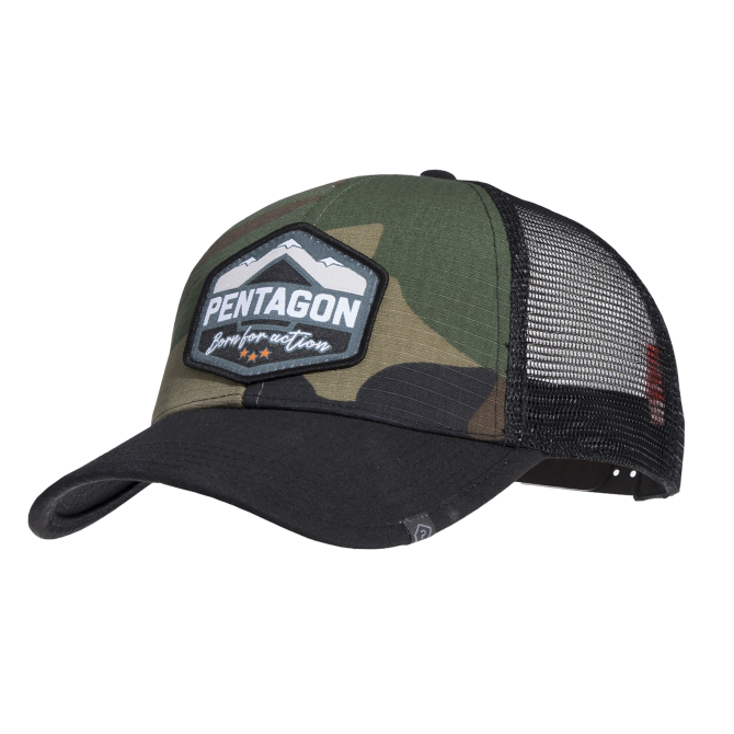 Czapka Bejsbolówka Pentagon Era Trucker Cap - Born - Woodland