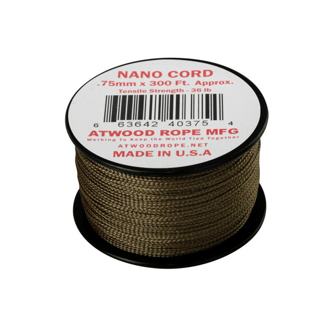 Linka Atwood Nano Cord 0.75 mm (300ft) - Coyote