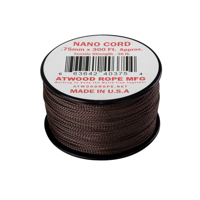 Linka Atwood Nano Cord 0.75 mm (300ft) - Brown