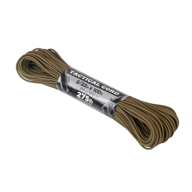 Linka Atwood Tactical 275 Cord 2.4 mm (100ft) - Coyote