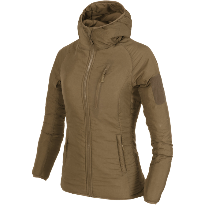 Kurtka Helikon Womens Wolfhound Hoodie - Climashield Apex - Coyote