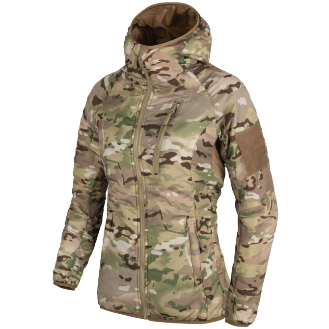 Kurtka Helikon Womens Wolfhound Hoodie - Climashield Apex - Kamuflaż CG