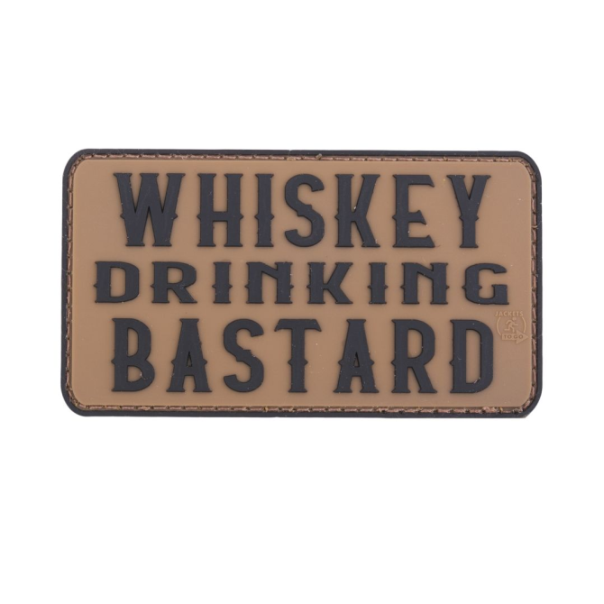 Naszywka JTG 3D Rubber Patch - Whiskey Drinking Bastard