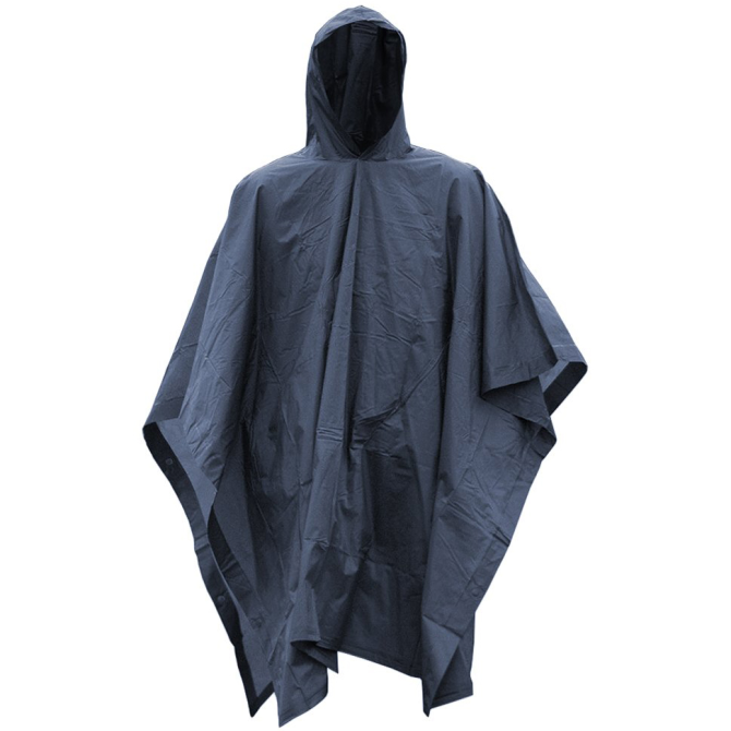 Poncho Przeciwdeszczowe Mil-Tec Poncho Vinyl 1,5mm - Granatowe (10633003)