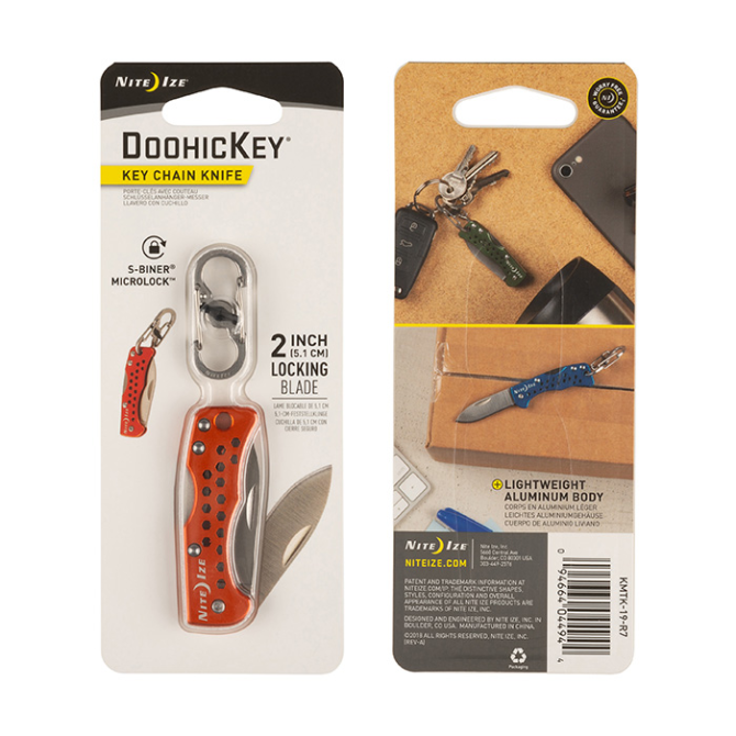 Nite Ize Brelok DoohicKey Key Chain Knife - Orange (KMTK-19-R7)