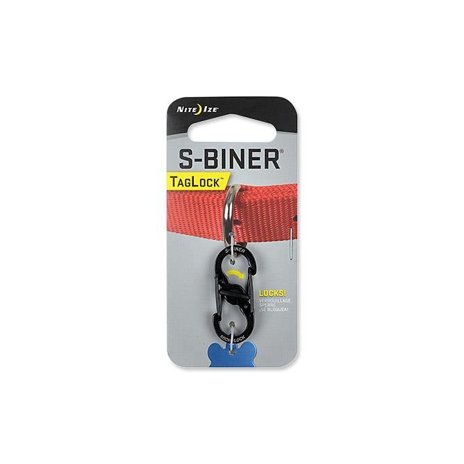 Karabińczyk Nite Ize S-Biner TagLock - Black - PLSBM-01-R3