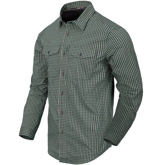 Koszula Helikon Covert Concealed Carry Shirt LS - Savage Green Checkered