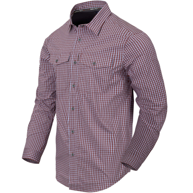 Koszula Helikon Covert Concealed Carry Shirt LS - Scarlet Flame Checkered