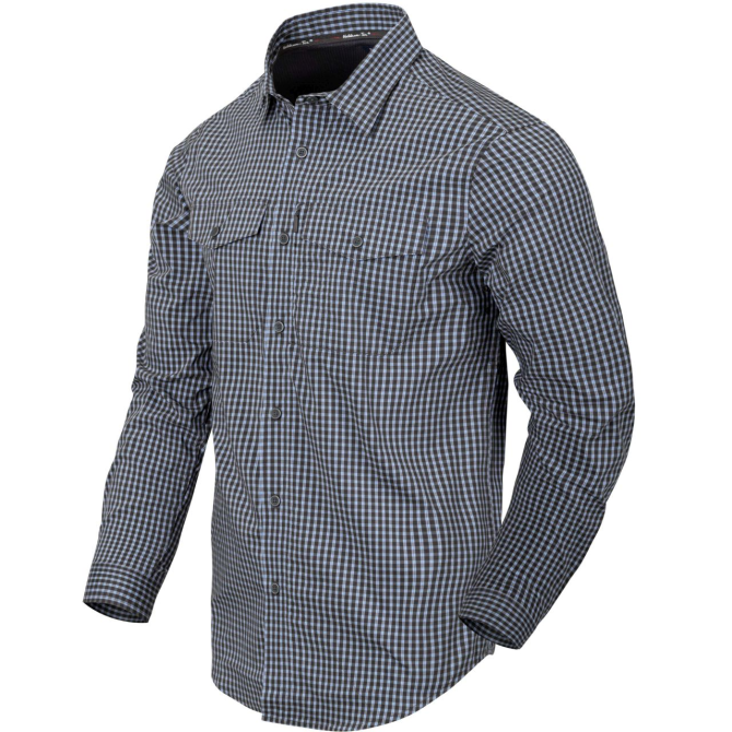 Koszula Helikon Covert Concealed Carry Shirt LS - Phantom Grey Checkered