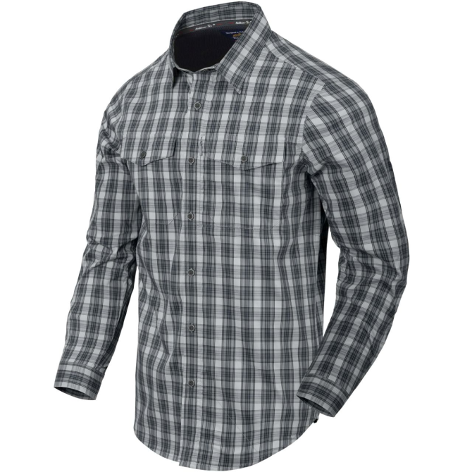 Koszula Helikon Covert Concealed Carry Shirt LS - Foggy Grey Plaid