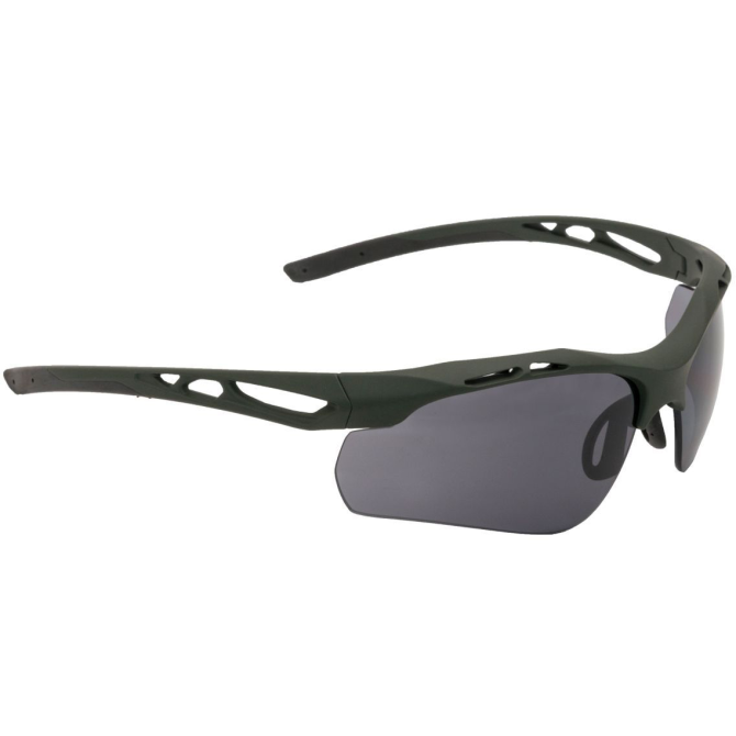 Okulary Balistyczne Swiss Eye Attac - Rubber Green (40393)