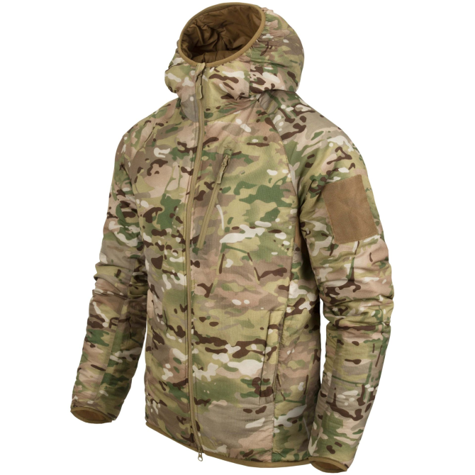 Kurtka Helikon Wolfhound Hoodie - Climashield Apex - Kamuflaż CG