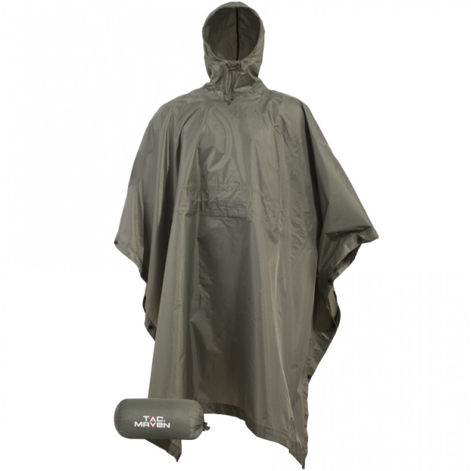 Poncho Przeciwdeszczowe Pentagon Thunder Ripstop Poncho - Oliwkowe (D07001-06)