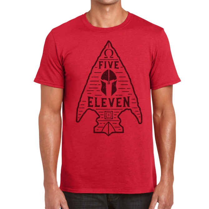 Koszulka 5.11 Spartan Arrowhead T-shirt - Red Heather (41276AA-479)