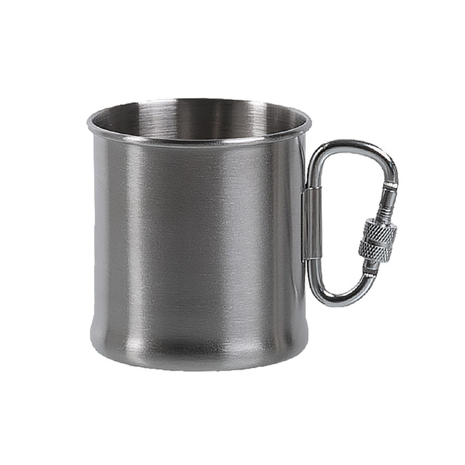 Kubek Mil-Tec Carabiner Mug 250 ml - Steel (14607800)