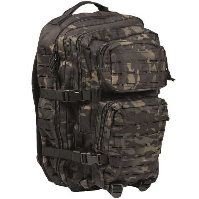 Plecak Mil-Tec Large Assault Pack Laser Cut - Multitarn Black (14002769)