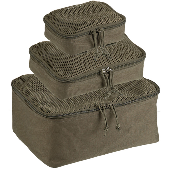 Zestaw Organizerów Mil-Tec 3-PC Mesh Pouch Set - Olive Drab (16003801)