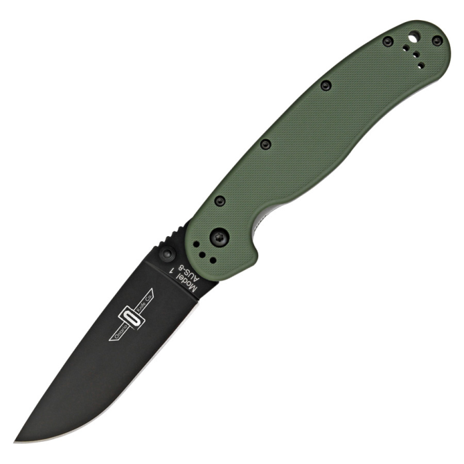 Nóż Ontario RAT-1 Folder Olive Black Plain - 8846OD