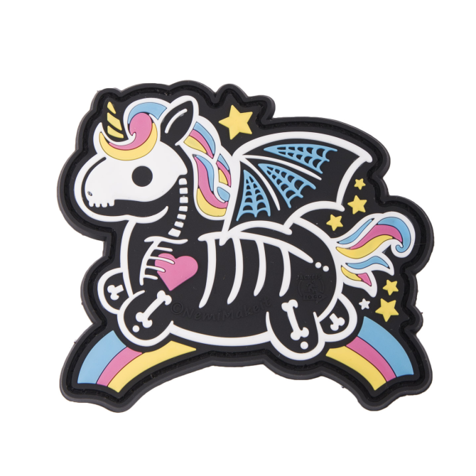 Naszywka JTG 3D Rubber Patch - Skeleton Unicorn