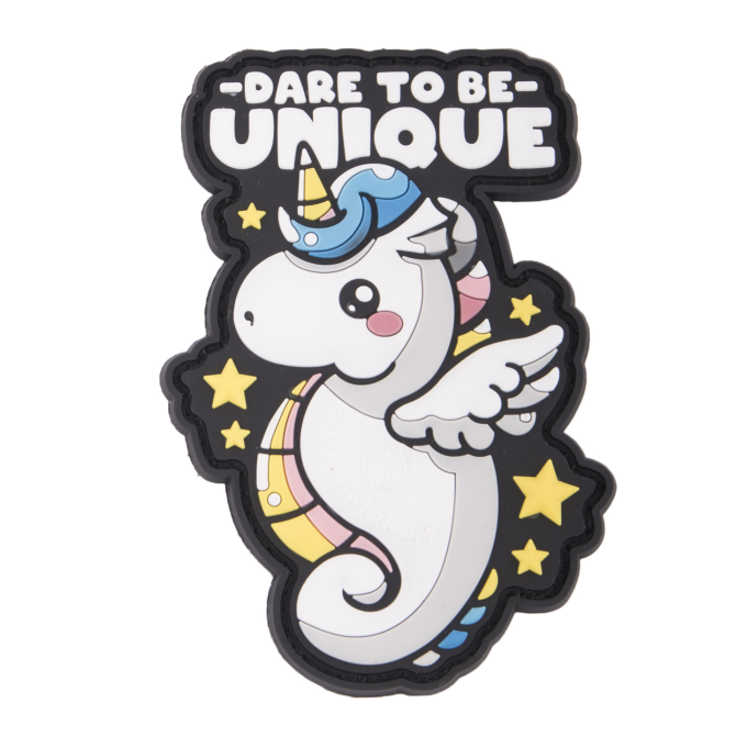 Naszywka JTG 3D Rubber Patch - Dare To Be Unique Unicorn