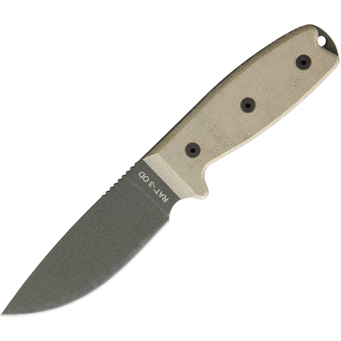 Nóż Ontario RAT-3 OD Green Edge Plain (ON8665)