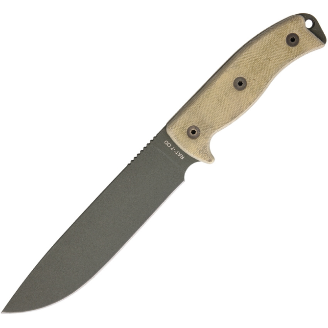 Nóż Ontario RAT-7 OD Green Edge Plain (ON8692)