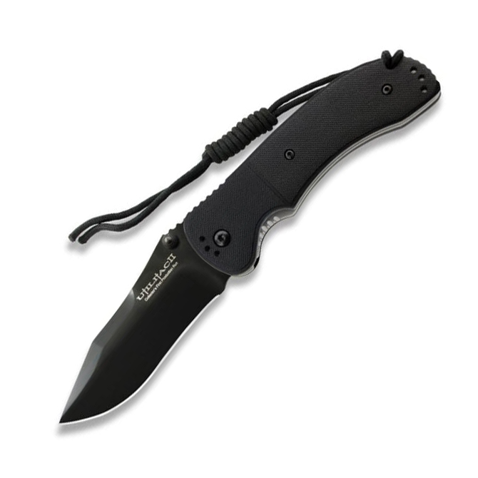 Nóż Ontario Utilitac II Folding Tanto Black Plain (08910)