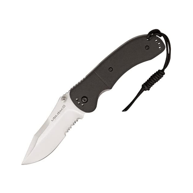 Nóż Ontario Utilitac II Folding Drop Point Satin Serrated (08905)