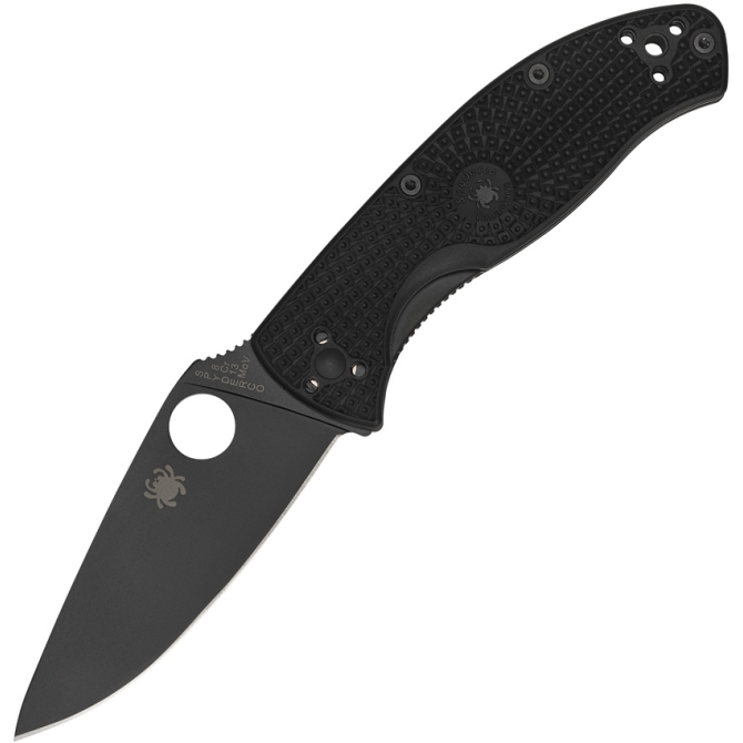 Nóż Spyderco Tenacious FRN Plain Edge Black (C122PBBK)