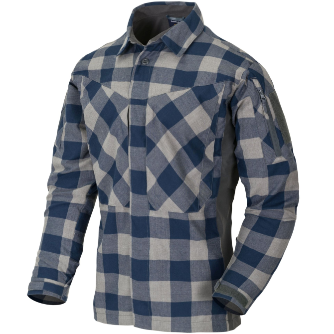 Koszula Helikon MBDU Flannel Shirt - Slate Blue Checkered