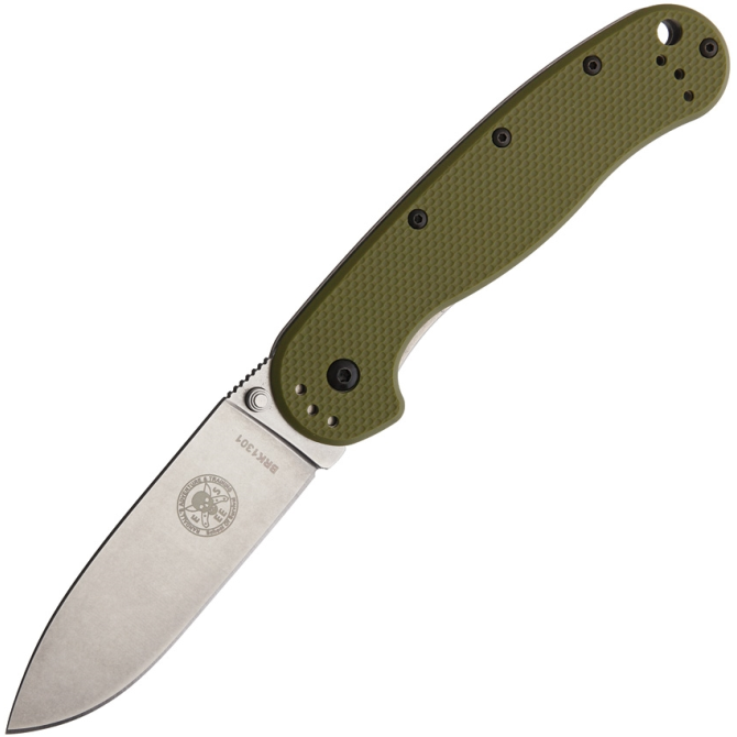 Nóż Składany ESEE Avispa Olive Drab Handle Stonewash Blade (BRK1301OD)