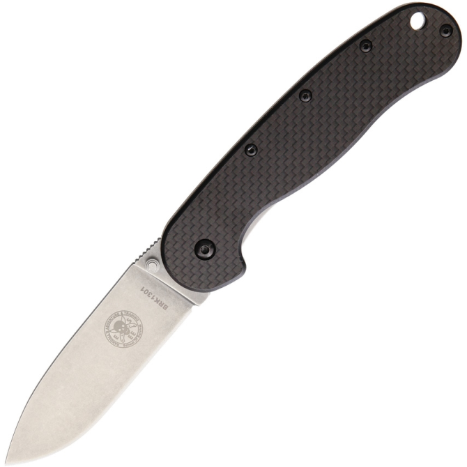 Nóż Składany ESEE Avispa D2 CF Black Handle Stonewash Blade (BRK1302CF)