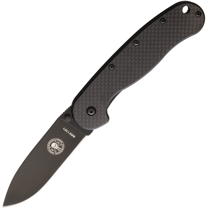 Nóż Składany ESEE Avispa D2 CF Black Handle Black Blade (BRK1302CFB)