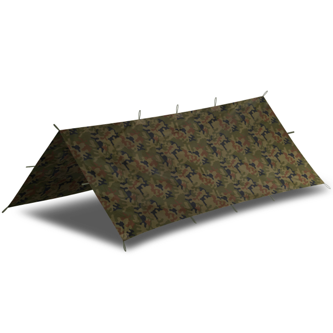 Płachta Biwakowa Helikon Supertarp Small - PL Woodland / wz.93