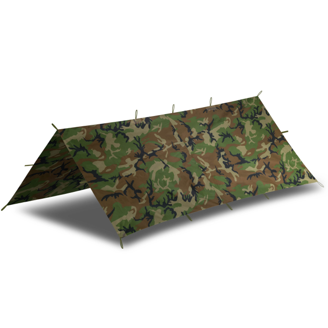 Płachta Biwakowa Helikon Supertarp Small - US Woodland