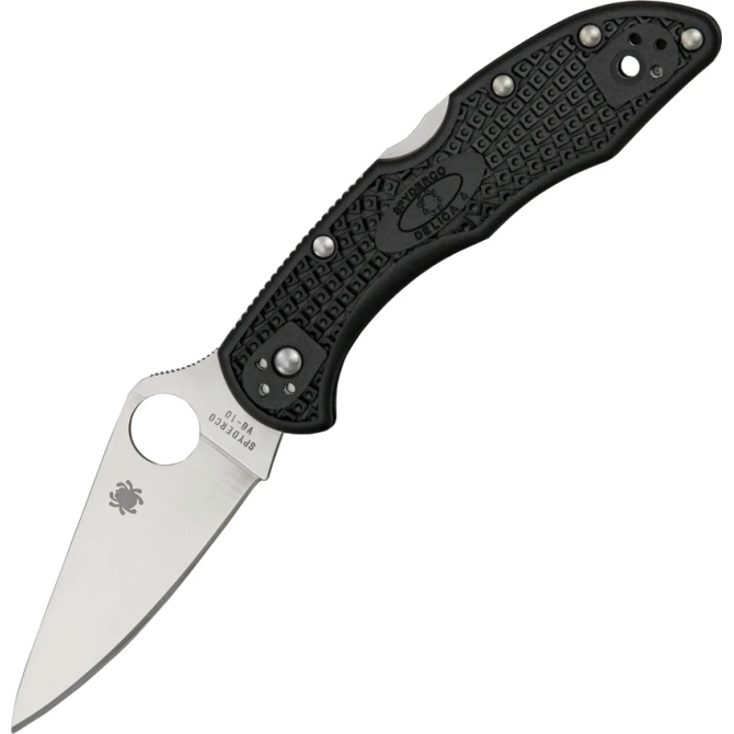 Nóż Spyderco Delica 4 FRN Full Flat - Black (C11FPBK)