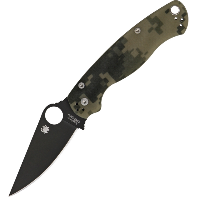 Nóż Spyderco Para Military 2 Black Blade - Digital Camo (C81GPCMOBK2)